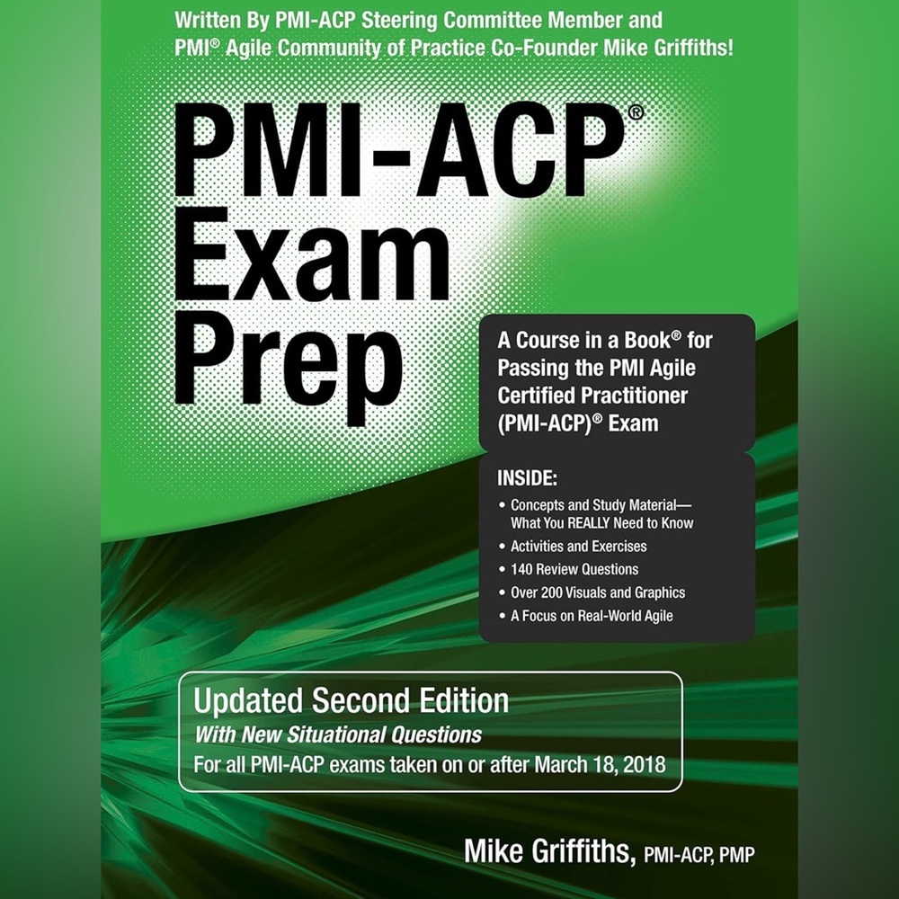 PMI-ACP Exam Prep Book 2nd edition Like New